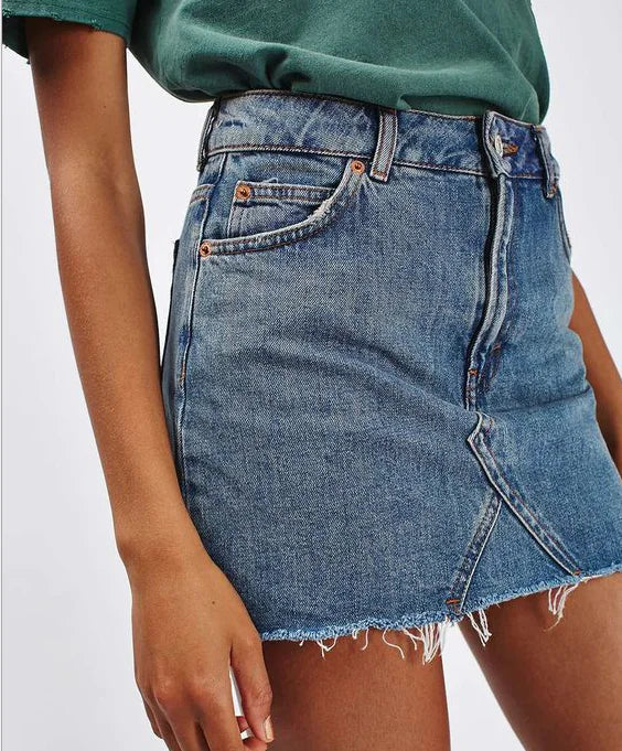 Denim A-Line Skirt