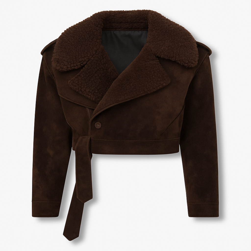 Fur Suede Cropped Jacket