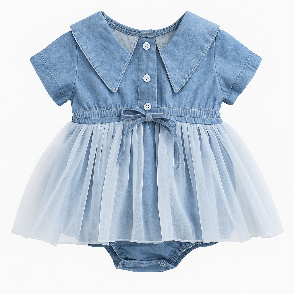Baby Girl Denim Jumpsuit π