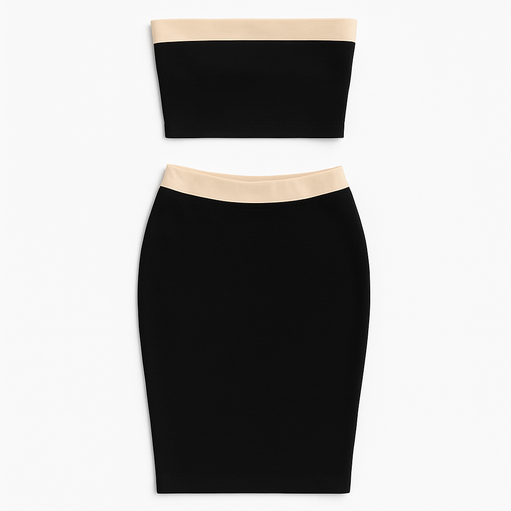 Women's Tube Top Two-piece Set