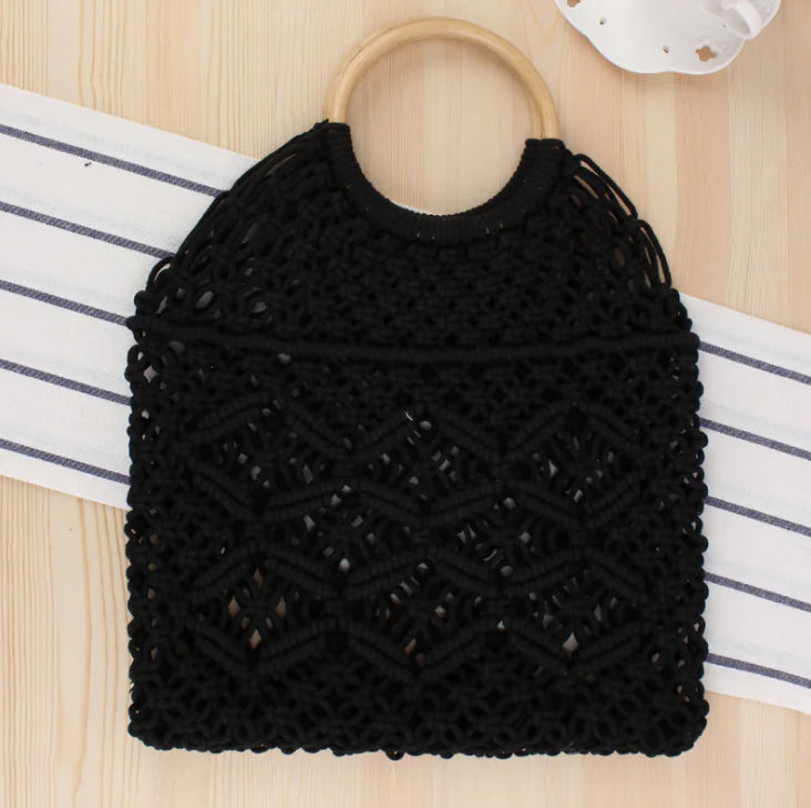 Handwoven Cotton Rope Tote Bag 👜