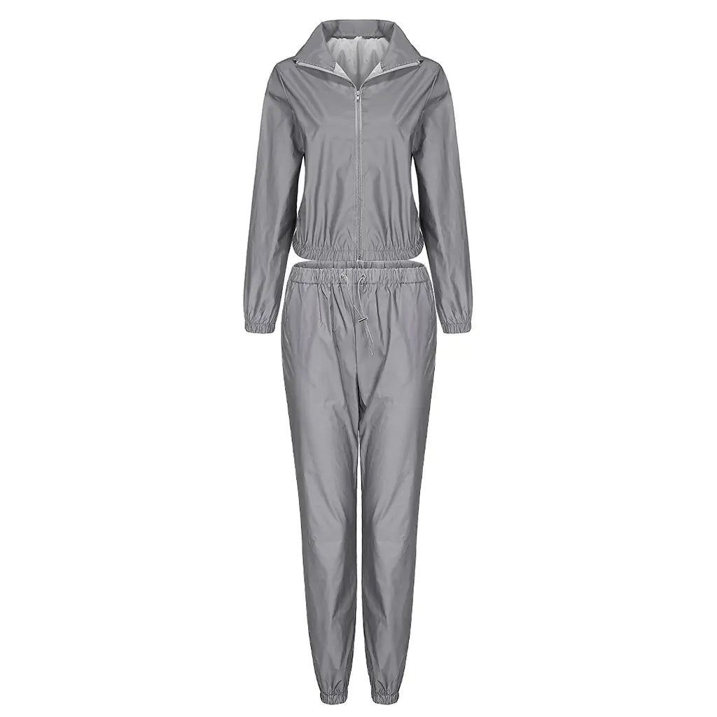 Reflective Casual Two-Piece Outfit Set