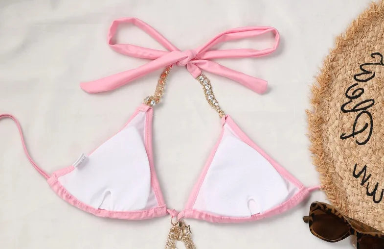 Bikini Set with Rhinestones for Women