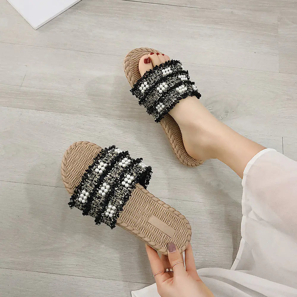 Trendy Fairy Style Flat Slippers
