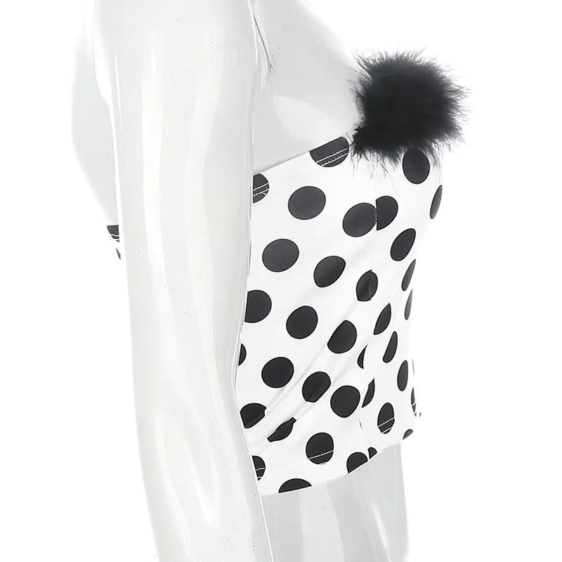Sexy Dot Wrap Top