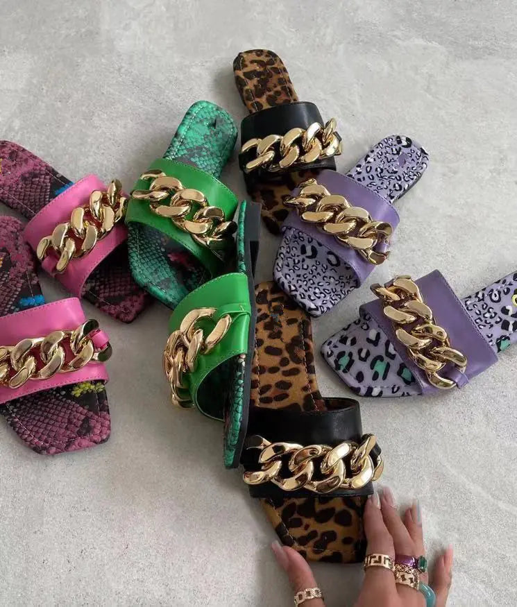 Casual Viscose Flat Slippers