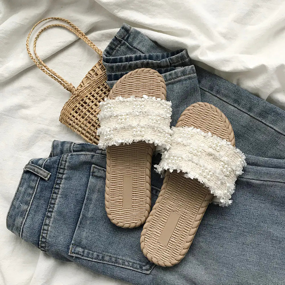 Trendy Fairy Style Flat Slippers