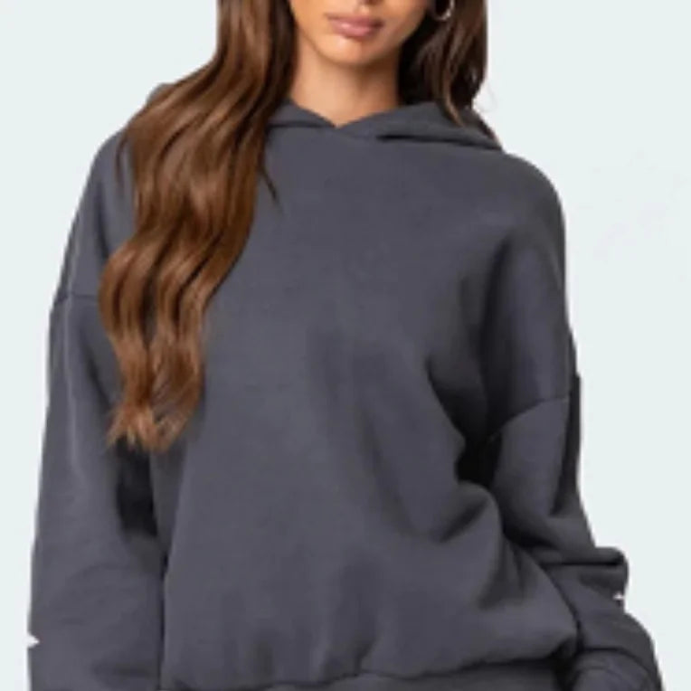 Fleece Hoodie Sports Two-piece Set