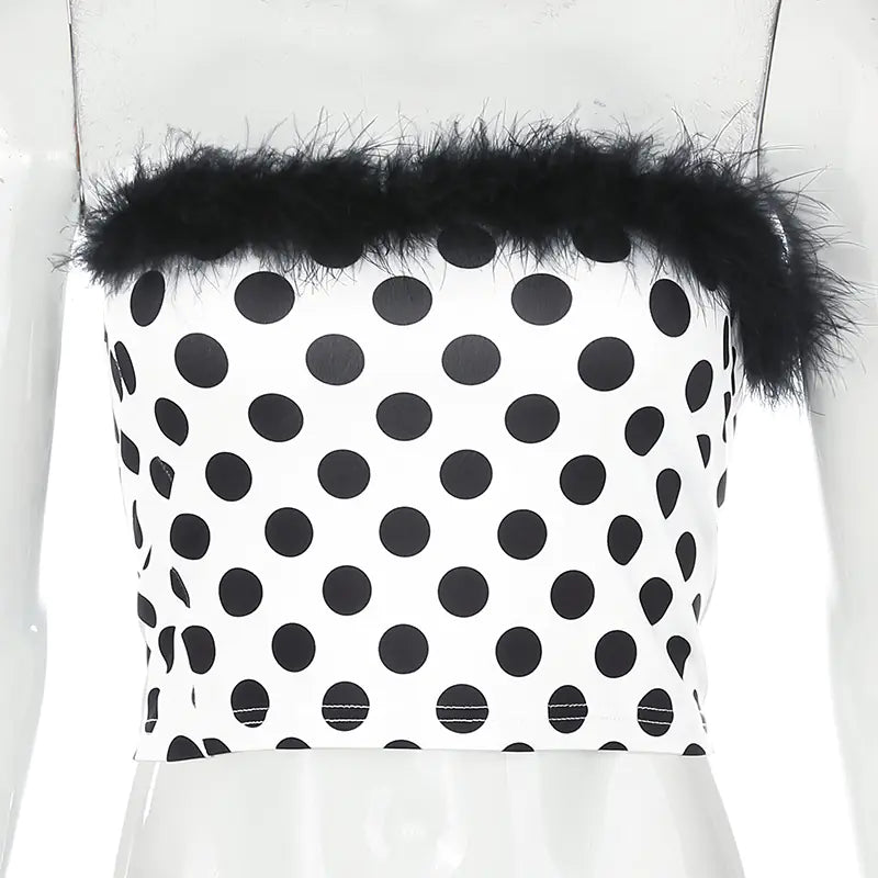 Sexy Dot Wrap Top