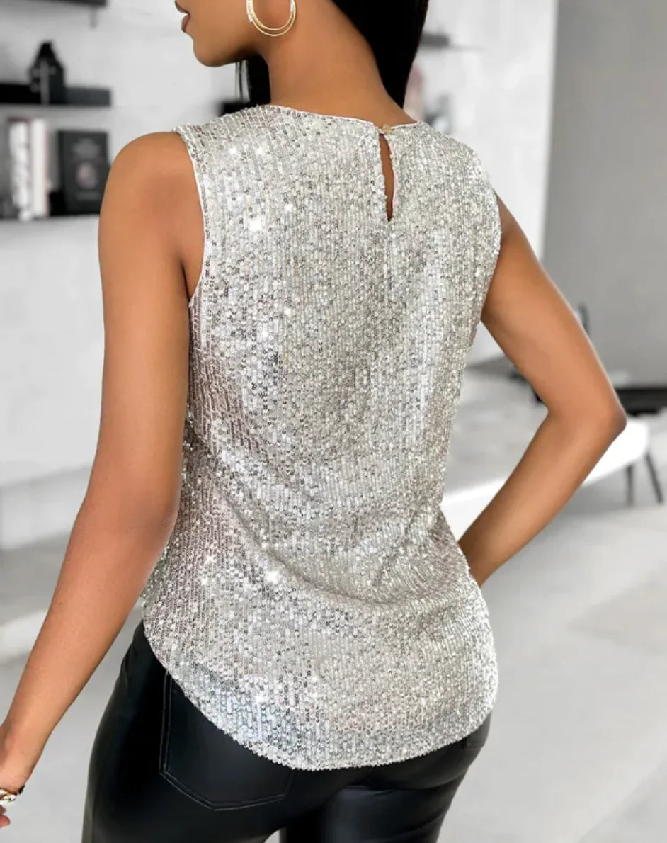 Glitter Sleeveless Top ✨
