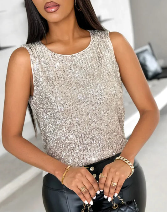 Glitter Sleeveless Top ✨