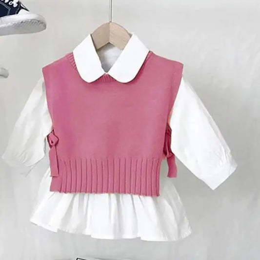 Wool Thin Pullover for Toddler Girls