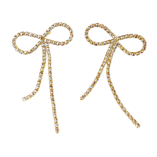 Adorable Shine Bow Earrings