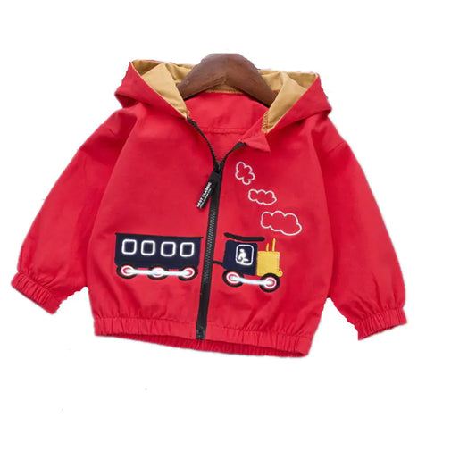 Stylish Cartoon Train Jacket 🚂