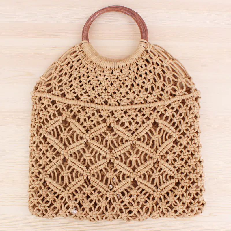 Handwoven Cotton Rope Tote Bag 👜