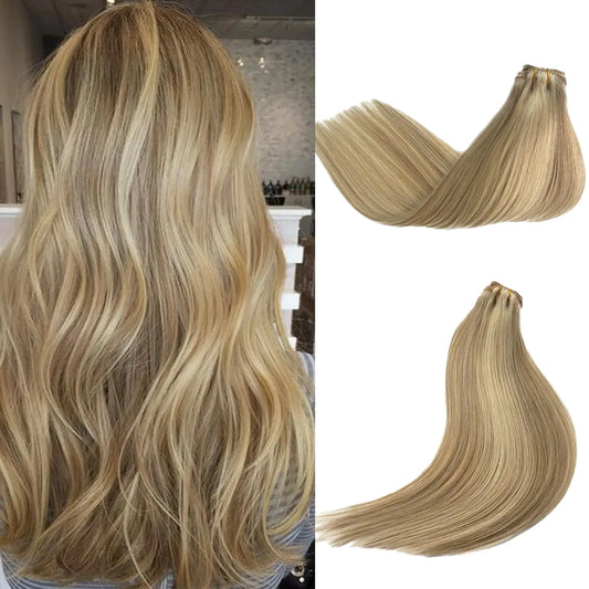 100% Real Human Hair Clip-In Extensions (5PCS)