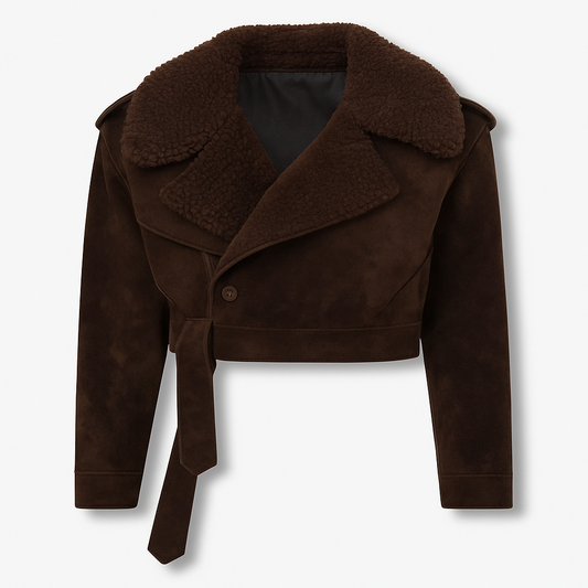 Fur Suede Cropped Jacket