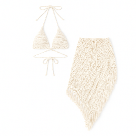 Vacation Sexy Strapless Bikini Set