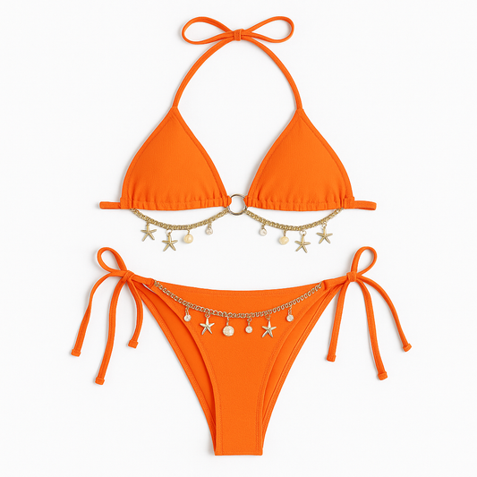 Bikini Set with Rhinestones for Women