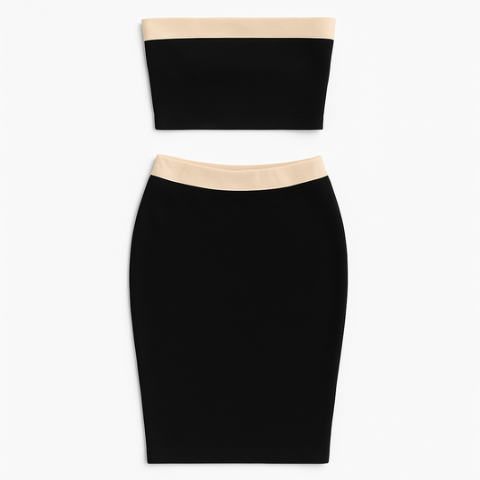 Women's Tube Top Two-piece Set