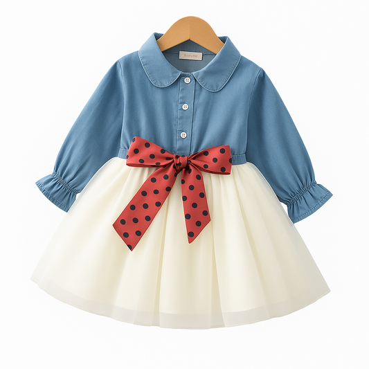 Charming Toddler Denim Skirt with Detail