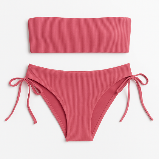 Women's Colorful Strapless Bikini Swimwear