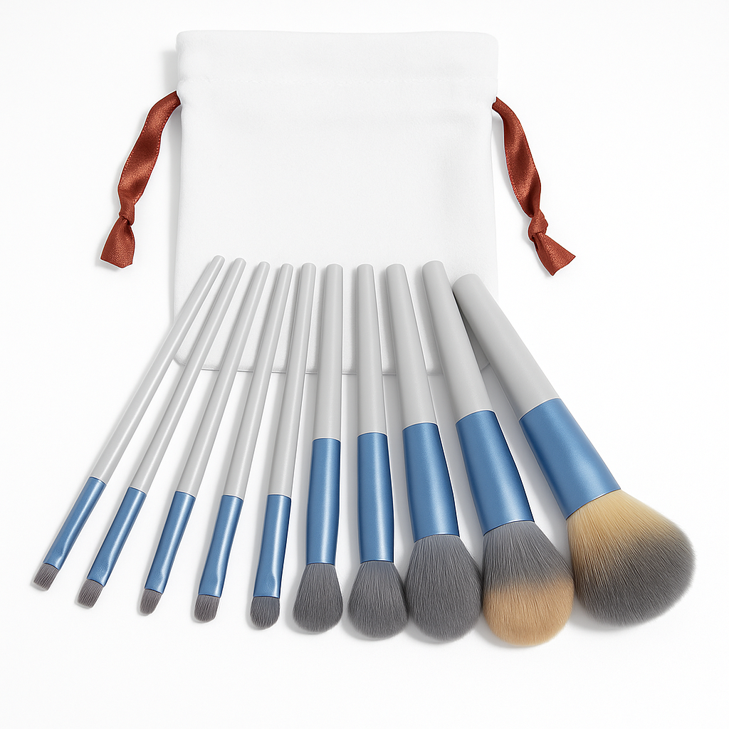 13pcs Soft & Fluffy Makeup Brush Set 💄