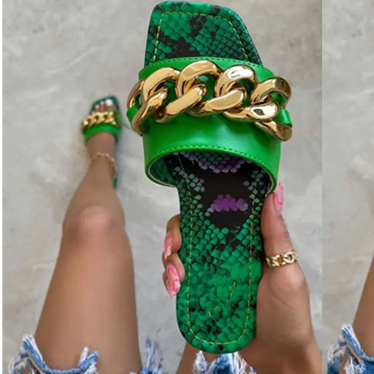 Casual Viscose Flat Slippers