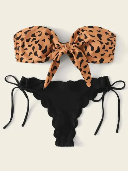 Leopard Print Bikini Swimwear