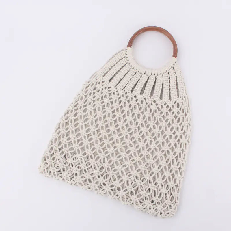 Handwoven Cotton Rope Tote Bag 👜