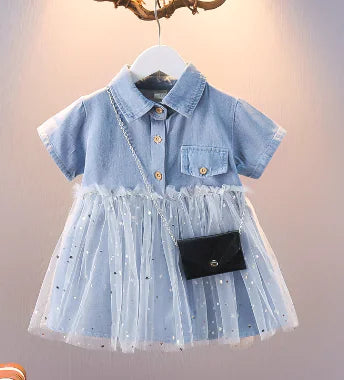 Baby Girl Denim Jumpsuit 👗