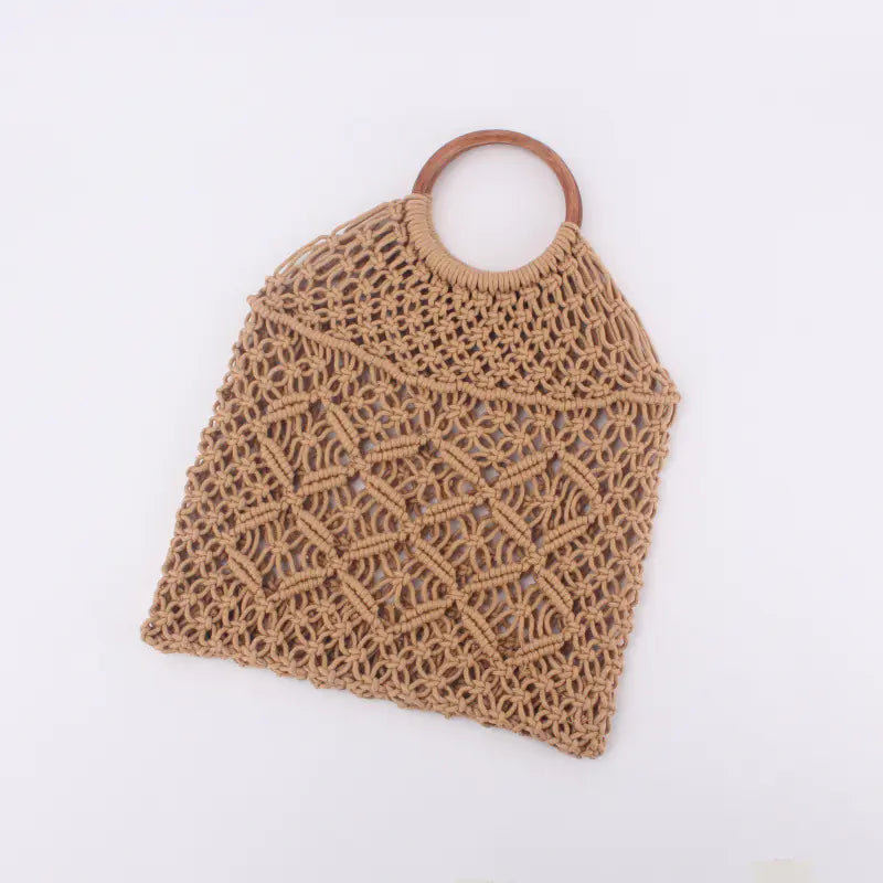 Handwoven Cotton Rope Tote Bag 👜