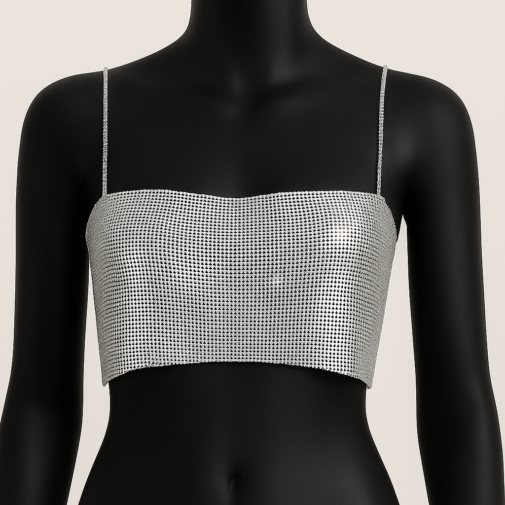 Top Glossy Crop Top ✨