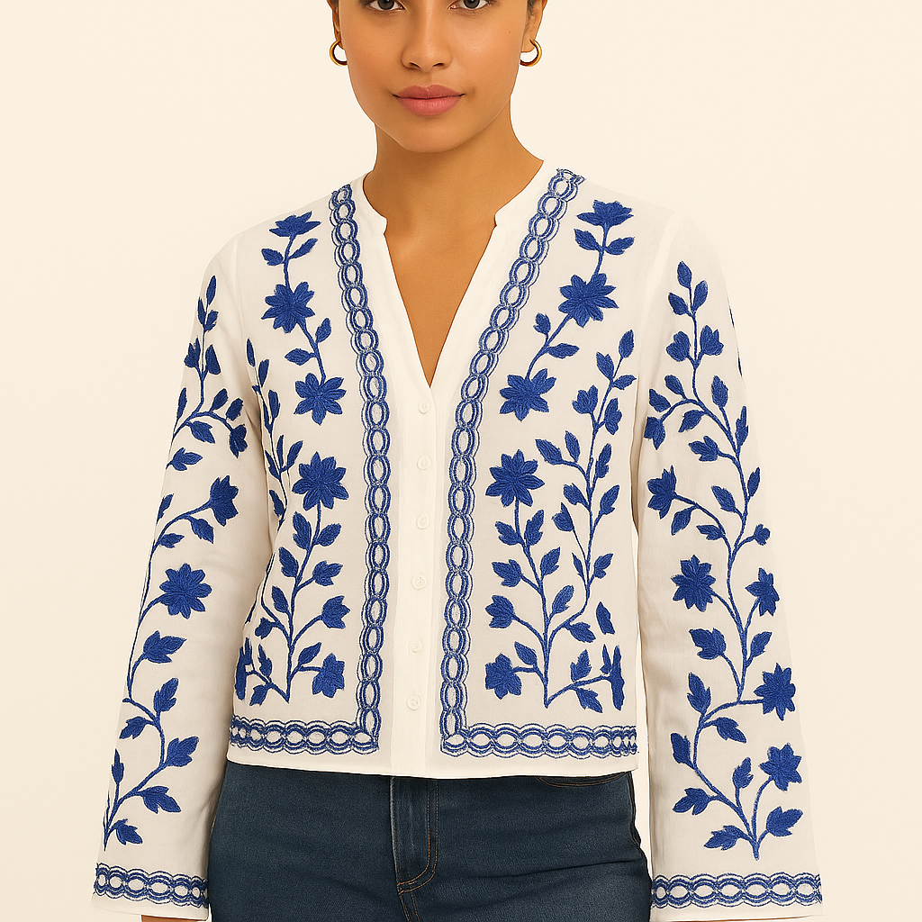 Feminina Flores Blouse