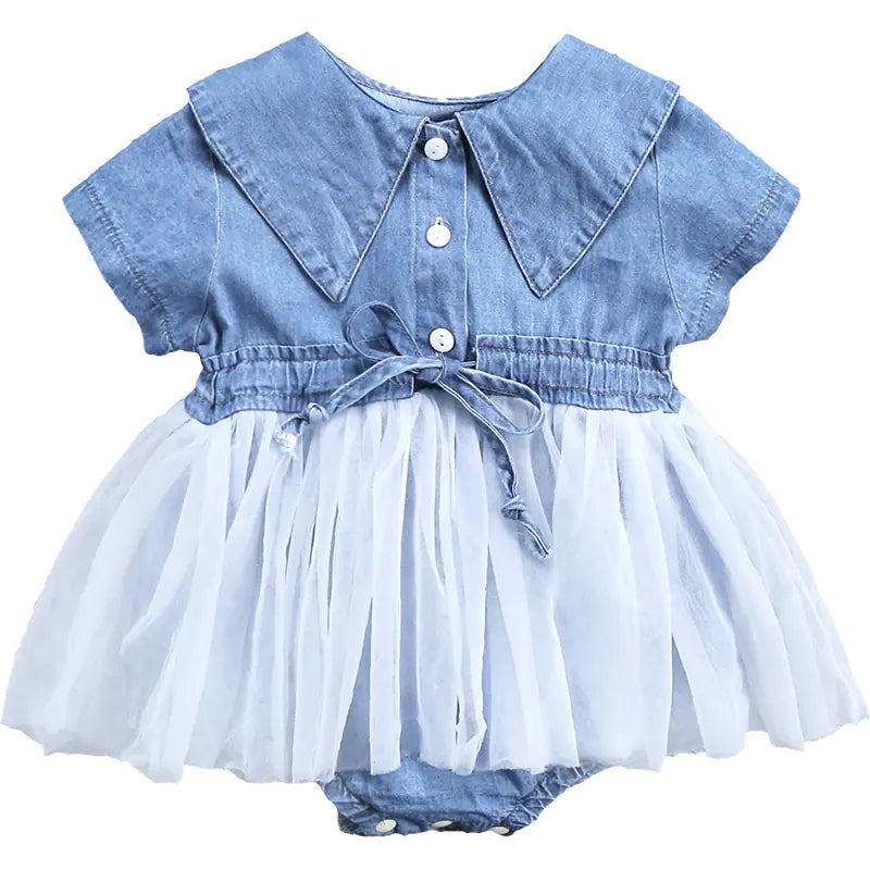 Baby Girl Denim Jumpsuit 👗