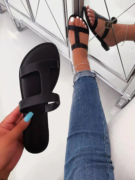 Slotted Round Head Hollow Slippers