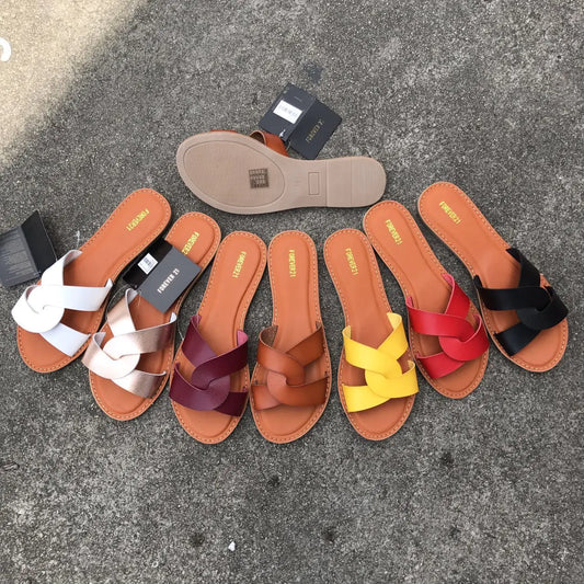 All-Match Leather Slippers