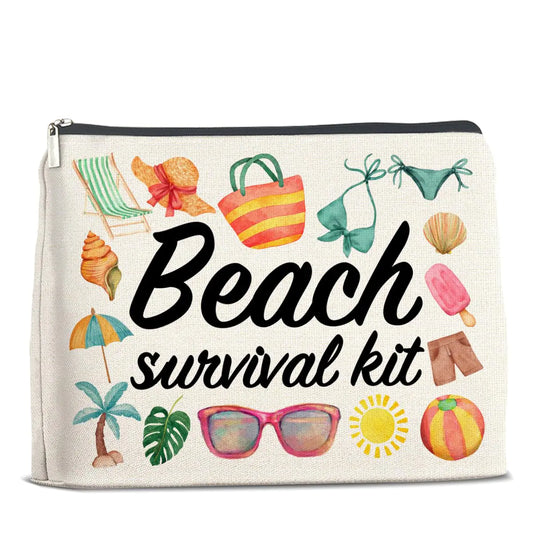 Beach Survival Kit Makeup Bag 🏖️